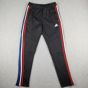 Adidas Training Pants Youth M 11-12Y Soccer Red‎ White Blue Stripes